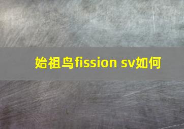 始祖鸟fission sv如何